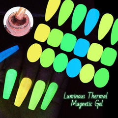 Cat Eye Gel Polish Temperature Changing Magnetic Nail Art DIY