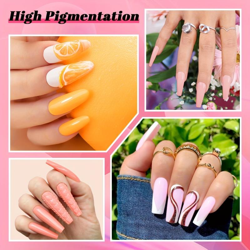 36 Colors Dip Powder Starter Kit Nude Pink Glitter Neutral French Acrylic Dippin