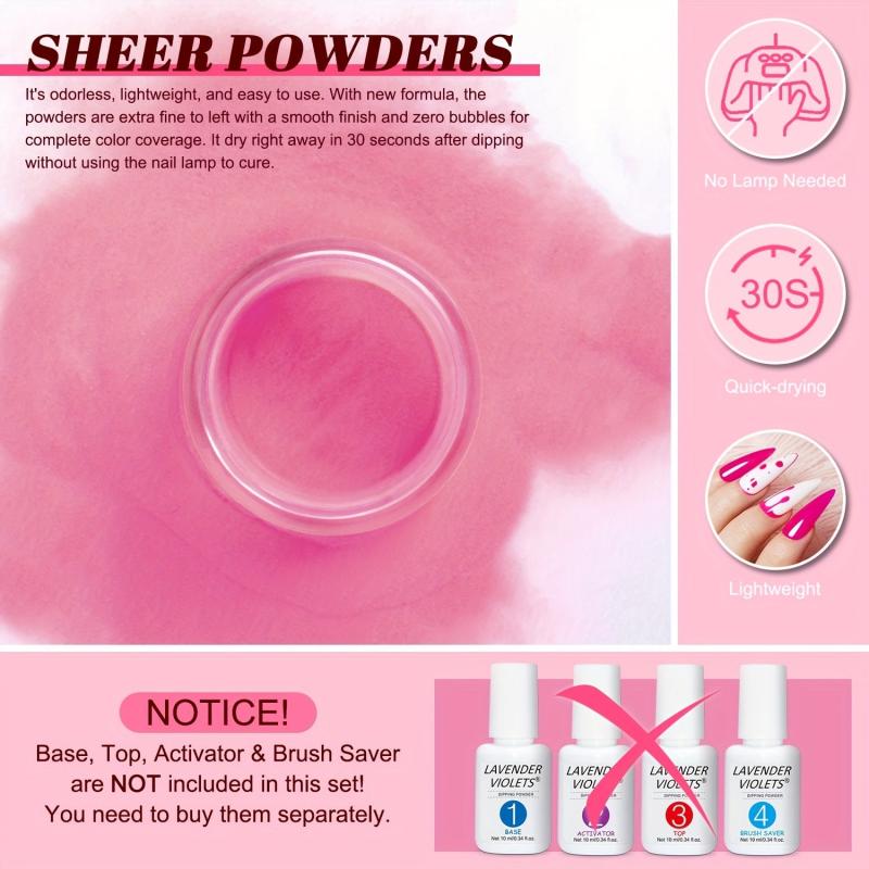 36 Colors Dip Powder Starter Kit Nude Pink Glitter Neutral French Acrylic Dippin