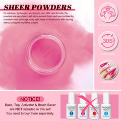 36 Colors Dip Powder Starter Kit Nude Pink Glitter Neutral French Acrylic Dippin