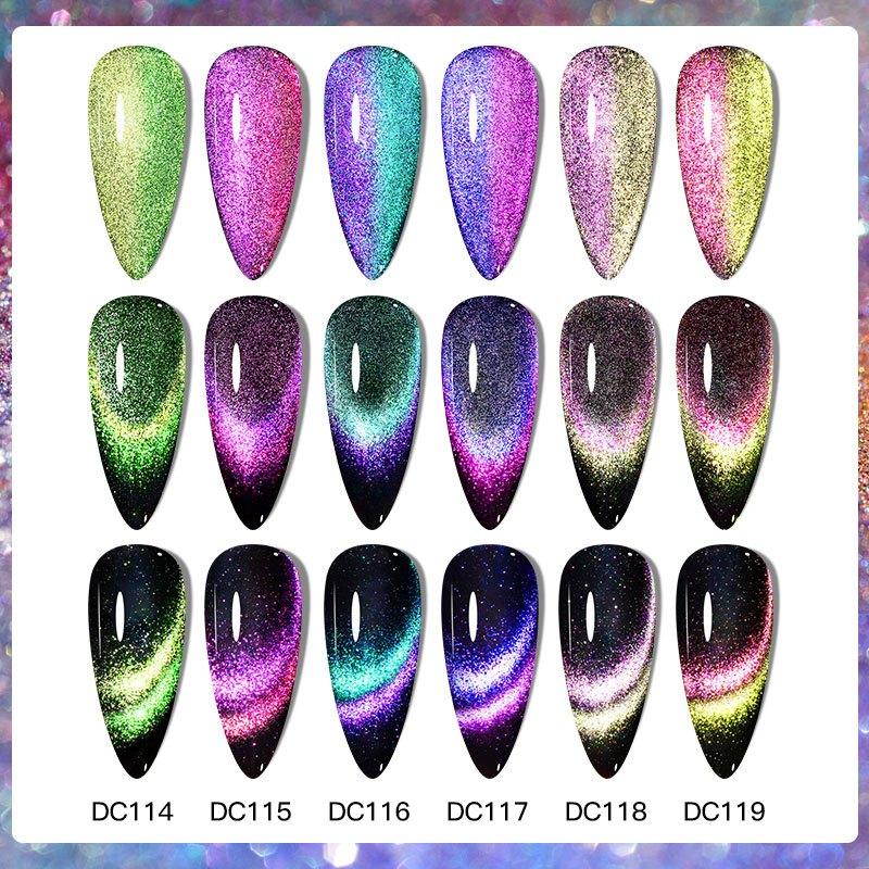 Cat Eye Gel Nail Polish Set with Magnetic Stick