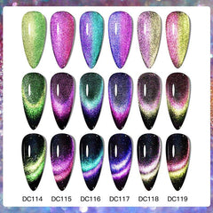 Cat Eye Gel Nail Polish Set with Magnetic Stick