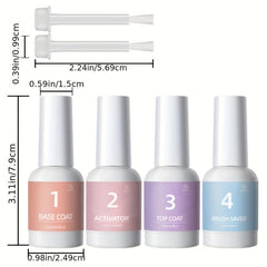 Aokitec 16Pcs Green Glitter Dip Powder Nail Kit