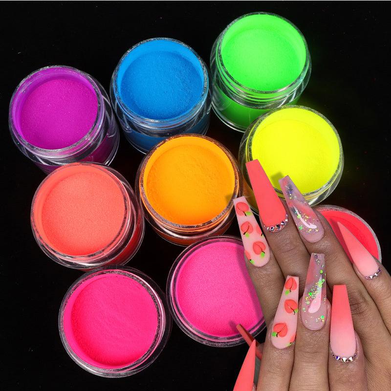 Neon Acrylic Powder For Nail Extension - 3D Carving Pigment Powder Dust