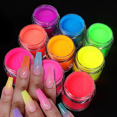 Neon Acrylic Powder For Nail Extension - 3D Carving Pigment Powder Dust