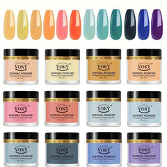Dip Powder Set - 12 Colors for French Manicure