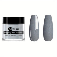 Spring Summer Dipping Nail Powder Solid Shining Glitter Powder Sticking