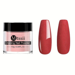 Spring Summer Dipping Nail Powder Solid Shining Glitter Powder Sticking