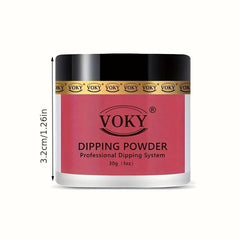 6-Color Nude Pink Glitter Dipping Powder Starter Kit