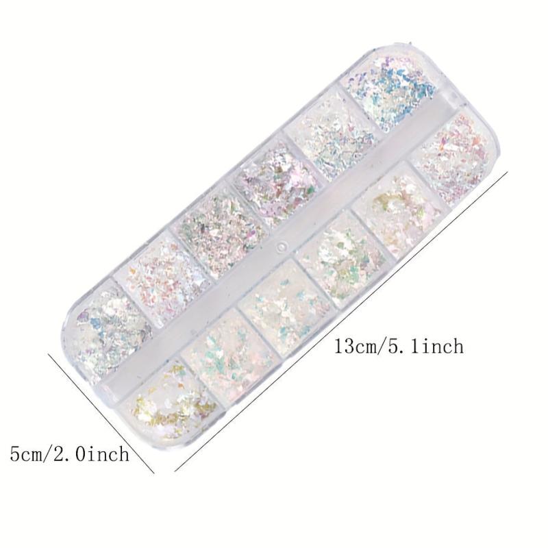 Iridescent Mermaid Sequin Glitter Powder for Nail Art