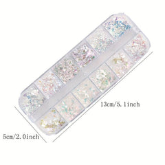 Iridescent Mermaid Sequin Glitter Powder for Nail Art