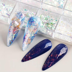 Iridescent Mermaid Sequin Glitter Powder for Nail Art