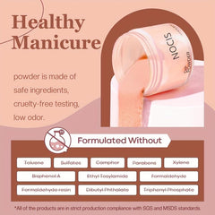 Dip Powder Nail Kit Brown Acrylic Dipping System