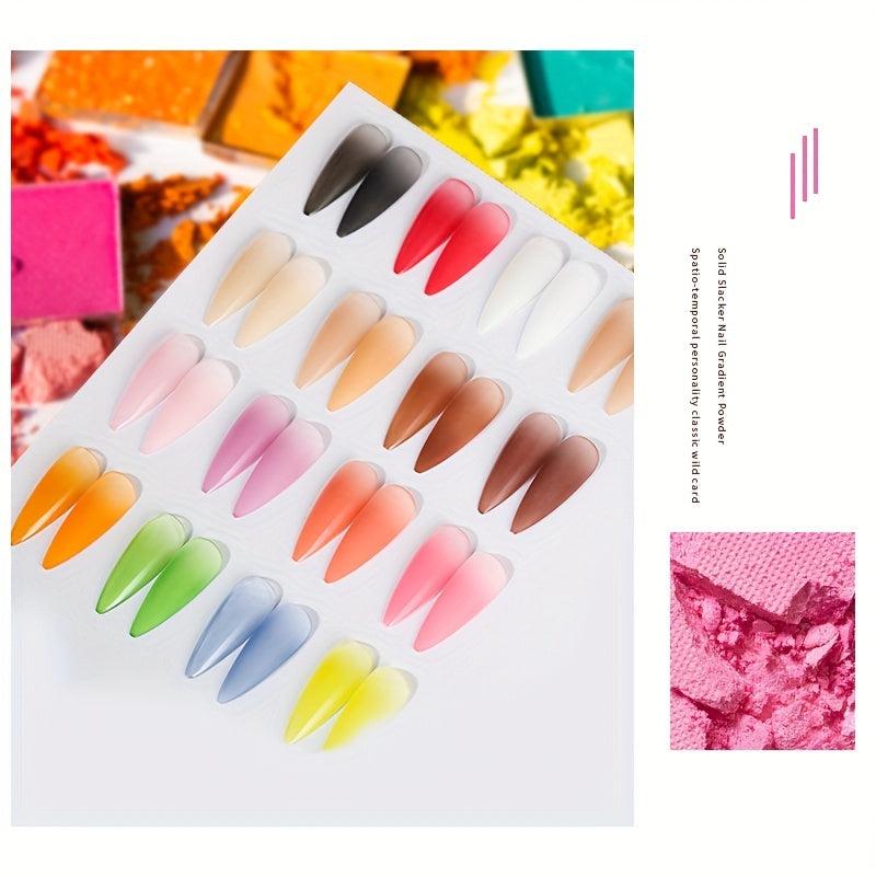Dip Nail Powder Kit 16 Colors Metallic Mirror Effect Aurora Chameleon Pigment