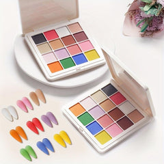 Dip Nail Powder Kit 16 Colors Metallic Mirror Effect Aurora Chameleon Pigment