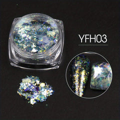 Opal Fireworks Nail Glitter Iridescent Dust for Manicures