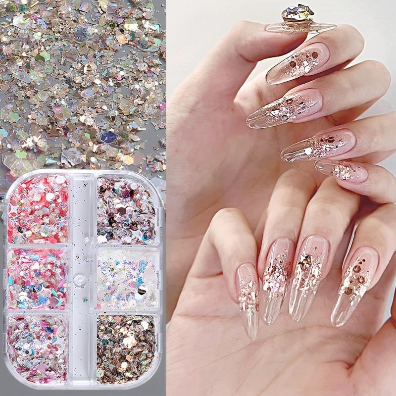 Mixed Irregular Nail Sequins Glitter Art Supplies DIY Craft Decoration