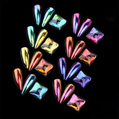 Nail Flakes Iridescent Glitter Holographic Foils For Nails