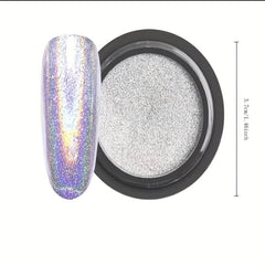 20 Colors Holographic Laser Nail Art Powder - Create Mirror Effect