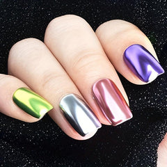 20 Colors Holographic Laser Nail Art Powder - Create Mirror Effect