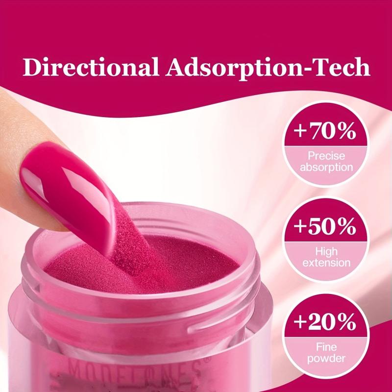 10 Pcs Dip Powder Nail Kit - 4 Colors Pink Red Acrylic Dipping Powder