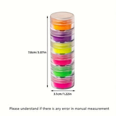Neon Nail Art Pigment Powder Glitter Eyeshadow Makeup Tool