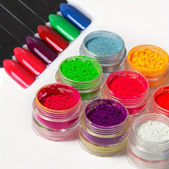 Neon Nail Art Pigment Powder Glitter Eyeshadow Makeup Tool
