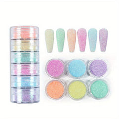 Winter Glitter Sweater Powder Nail Kit with Colored Woolen Powder
