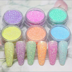 Winter Glitter Sweater Powder Nail Kit with Colored Woolen Powder