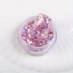 Holographic Nail Glitter Hexagon Flakes Sequins Mix