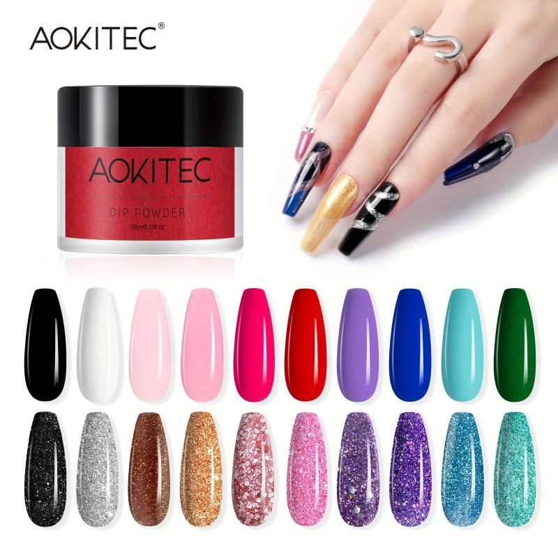 Aokitec Red Nail Dipping Powder French Pro Collection System