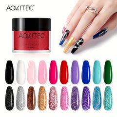 Aokitec Red Nail Dipping Powder French Pro Collection System