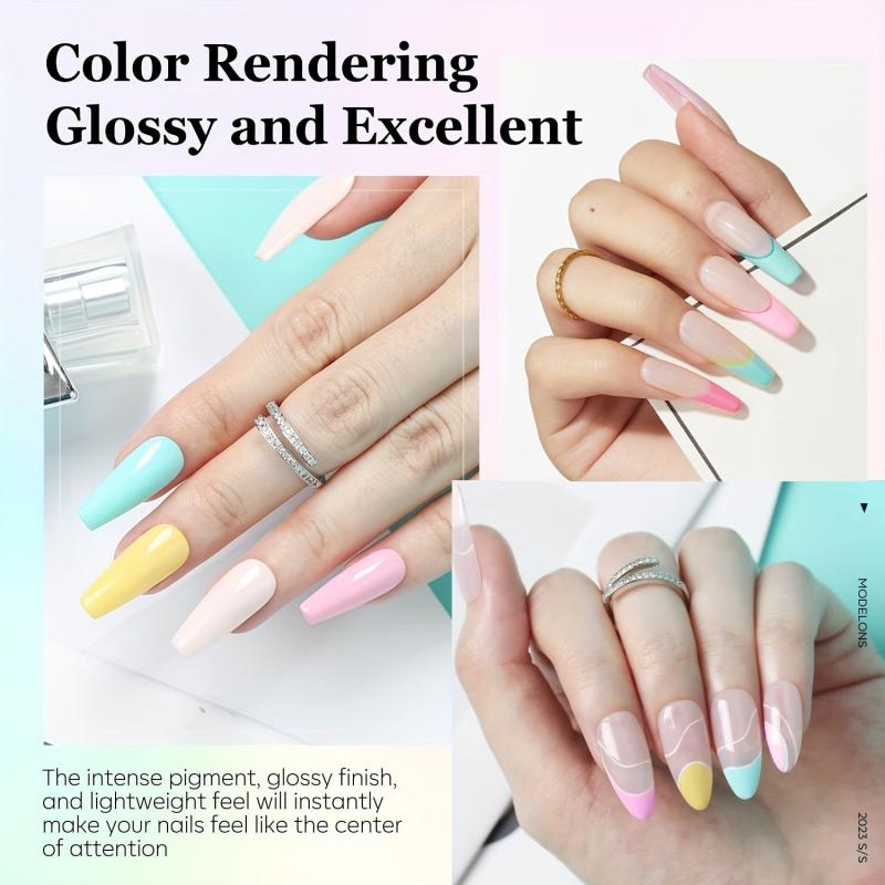 Nail Dip Powder Starter Kit Macaron Spring Colors Basic Liquid Set