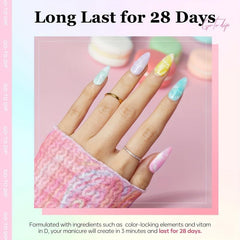 Nail Dip Powder Starter Kit Macaron Spring Colors Basic Liquid Set