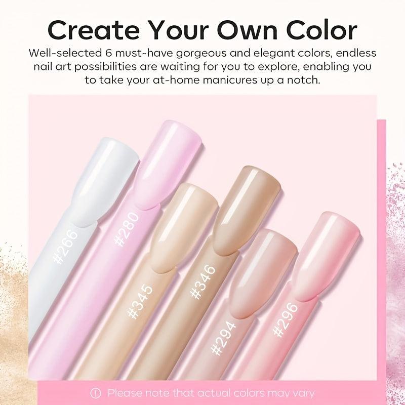 Clear Jelly Nude Nail Acrylic Powder Cream Pink Nude Nail Acrylic Powder