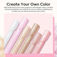 Clear Jelly Nude Nail Acrylic Powder Cream Pink Nude Nail Acrylic Powder