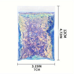 50G Bag Holographic Mixed Hexagon Glitter Sequins Sparkly Flakes for DIY Craft