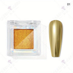 Magic Mirror Powder Glass Fine Flash Titanium Golden Powder Chameleon Nail Paint