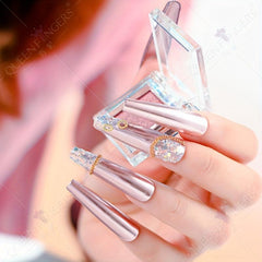 Magic Mirror Powder Glass Fine Flash Titanium Golden Powder Chameleon Nail Paint