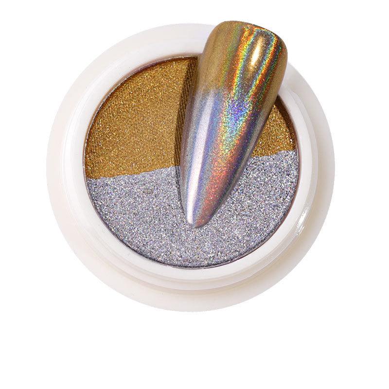 2Pc Mirror Nail Glitter Powder Metallic Nail Pigment