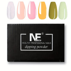 6pcs Nail Dipping Powder Set for Stunning Nail Art DIY