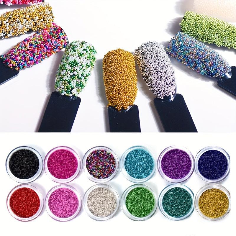 Glass Bubble Beads Micro Caviar Beads Candy Bubble Beads Tiny Glass Beads