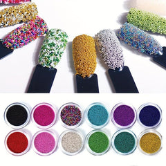 Glass Bubble Beads Micro Caviar Beads Candy Bubble Beads Tiny Glass Beads