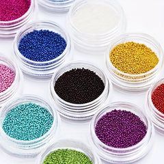Glass Bubble Beads Micro Caviar Beads Candy Bubble Beads Tiny Glass Beads