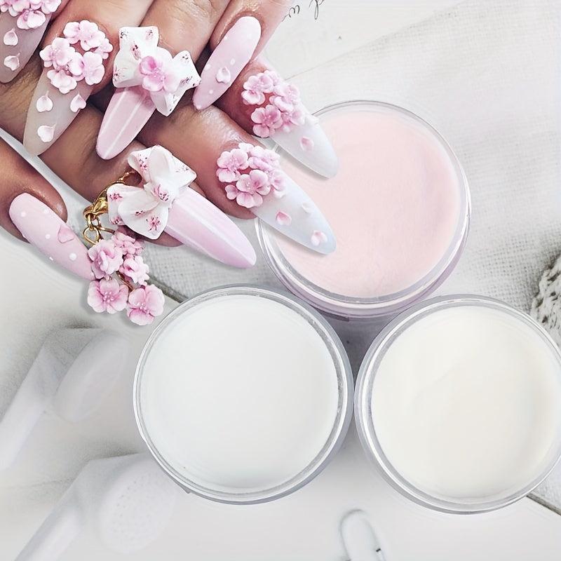 Clear Pink Acrylic Powder for Nail Art Professional Manicure