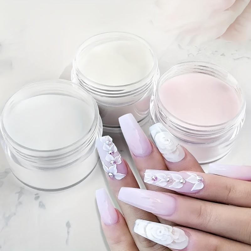 Clear Pink Acrylic Powder for Nail Art Professional Manicure