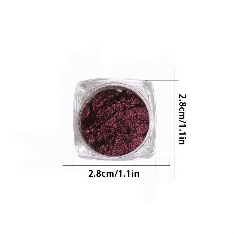 Purple Pink Golden Mirror Nail Tips Glitter Powder for Nail Art
