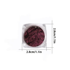 Purple Pink Golden Mirror Nail Tips Glitter Powder for Nail Art
