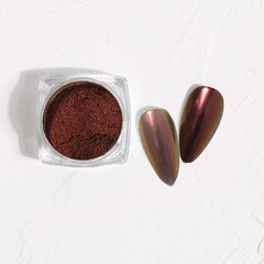 Purple Pink Golden Mirror Nail Tips Glitter Powder for Nail Art