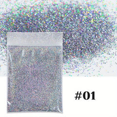 Reflective Nail Glitter Dust for Nail Art Decorations 10g